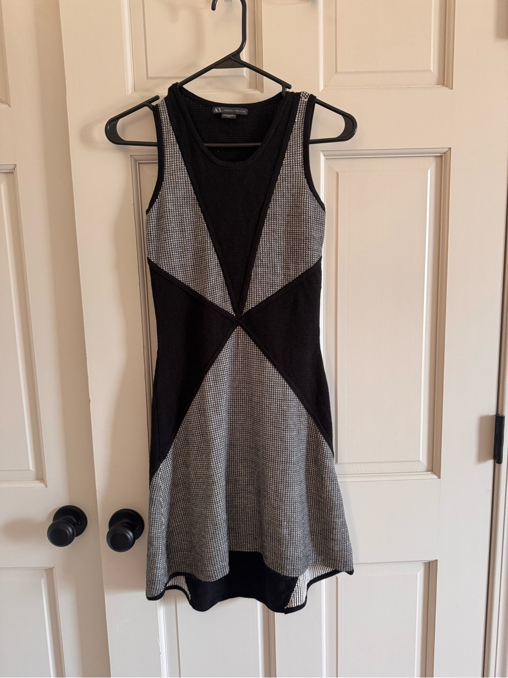 Armani Exchange geometric sweater dress XS